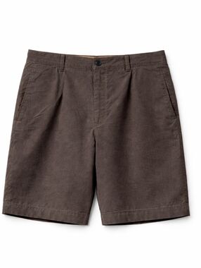 Tommy Bahama Men Brown Flat Front Shorts Stretch Cotton Tencel Casual Size 42